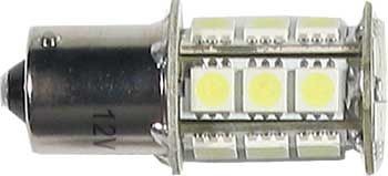 iarovka LED-18x SMD (3LED/ip) Ba15S 12V biela