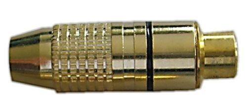 CINCH zdka kovov zlacen,kabel 4-5mm,ern pr.