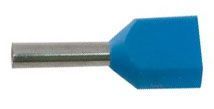Dutinka pro dva kabely 0,75mm2 modr (TE0,75-8)