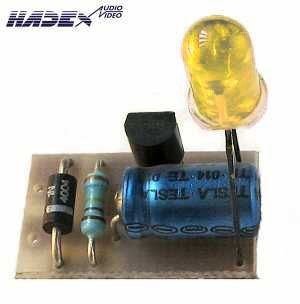 Indiktor 230V AC LED lut      STAVEBNICE