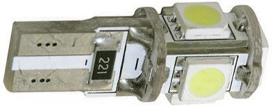 iarovka LED- 5x W2,1x9,5D-T10 12V-3W, biela, CAN-BUS