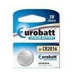 Baterie EUROBATT CR2016 3V lithiov, blistr