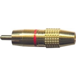 CINCH konektor kov.zlac.pro kabel 5-6mm,erven pr