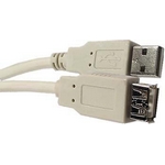 Kabel USB 2m konektor A/zdka A prodluovac