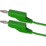 Propojovací kabel 1,5mm/1m s banánky zelený Propojovací kabel 1,5mm/1m s banánky zelený