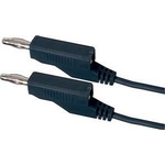 Propojovací kabel 1,5mm/1m s banánky černý Propojovací kabel 1,5mm/1m s banánky černý