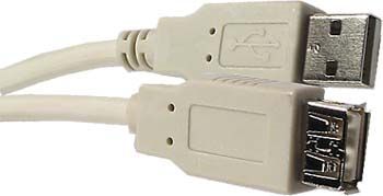 Kabel USB 2m konektor A/zdka A prodluovac