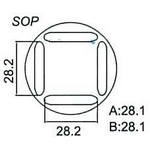 Nástavec na vyfoukávačku pro SOP 28,2x28,2mm Nástavec na vyfoukávačku pro SOP 28,2x28,2mm